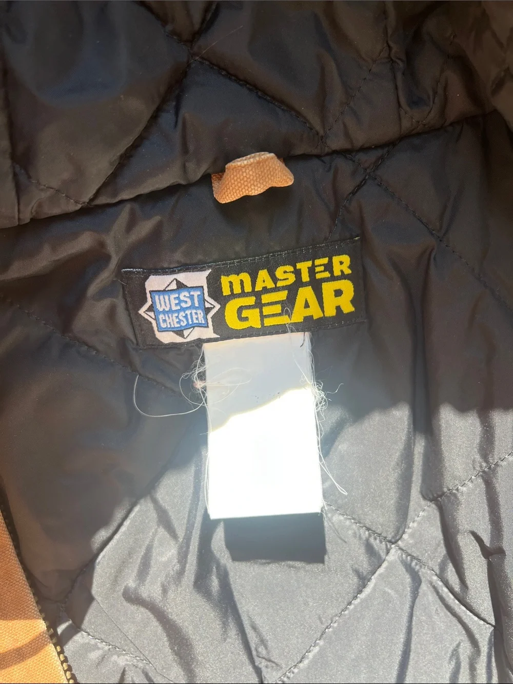 Men's Brown Hooded Work Jacket - Heavy-Duty Zip Front